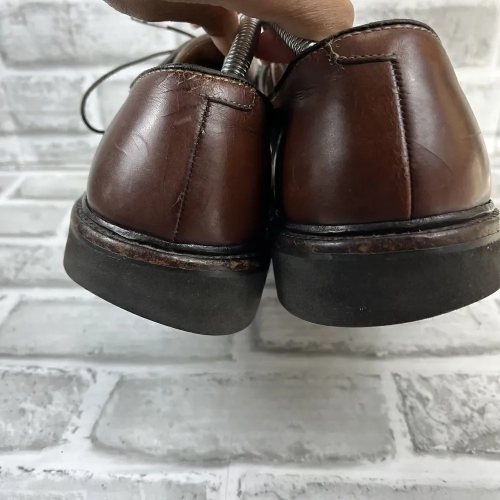 Allen Edmonds Globetrotter Men's Size 10.5 B Brown Leather Oxford Comfort Shoes